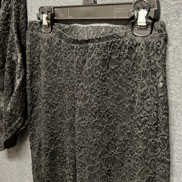 NWT -Mars The Label The Lace Asymmetric Trouser Set in Black - Size Small (8 UK) - Picture 10 of 15